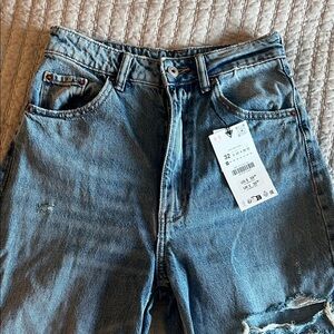 NWT Zara Women's Blue Flare Jeans